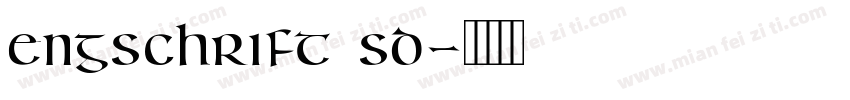 engschrift sd字体转换
